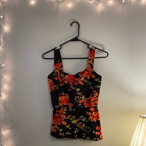 Rose Tank Top Blouse